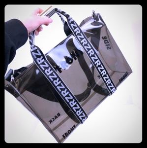 ZARA| VINYL SHOPPER WITH SLOGANS